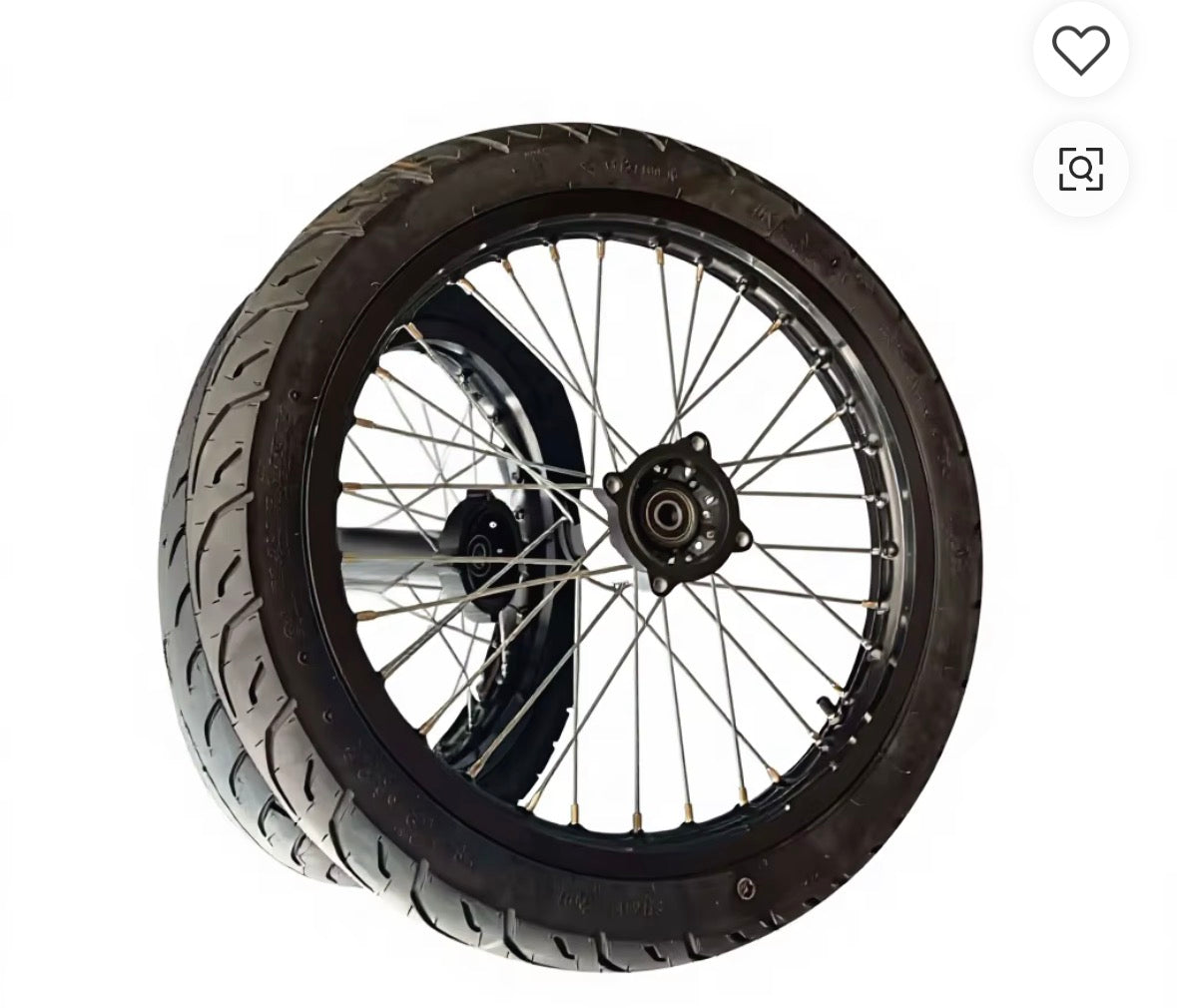 17/14 chrome super moto wheels set for yozma in 10/tuttio/valintinsu
